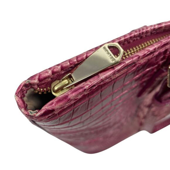 Brahmin Asher Tote Bag Shoulder Bag Magenta Ombre Melbourne Leather Pink - Picture 12 of 12